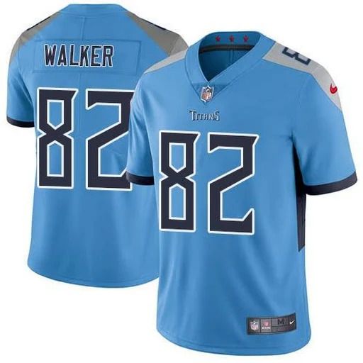 Men Tennessee Titans #82 Delanie Walker Nike Light Blue Vapor Limited NFL Jersey
